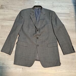 LAUREN RALPH LAUREN Men's Gray 100% WOOL Sport Coat Suit Jacket Blazer 42L